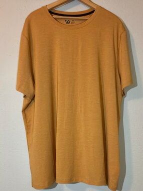 VRST Men's Short Sleeve T-Shirt Heather Mustard Orange Gold XXL